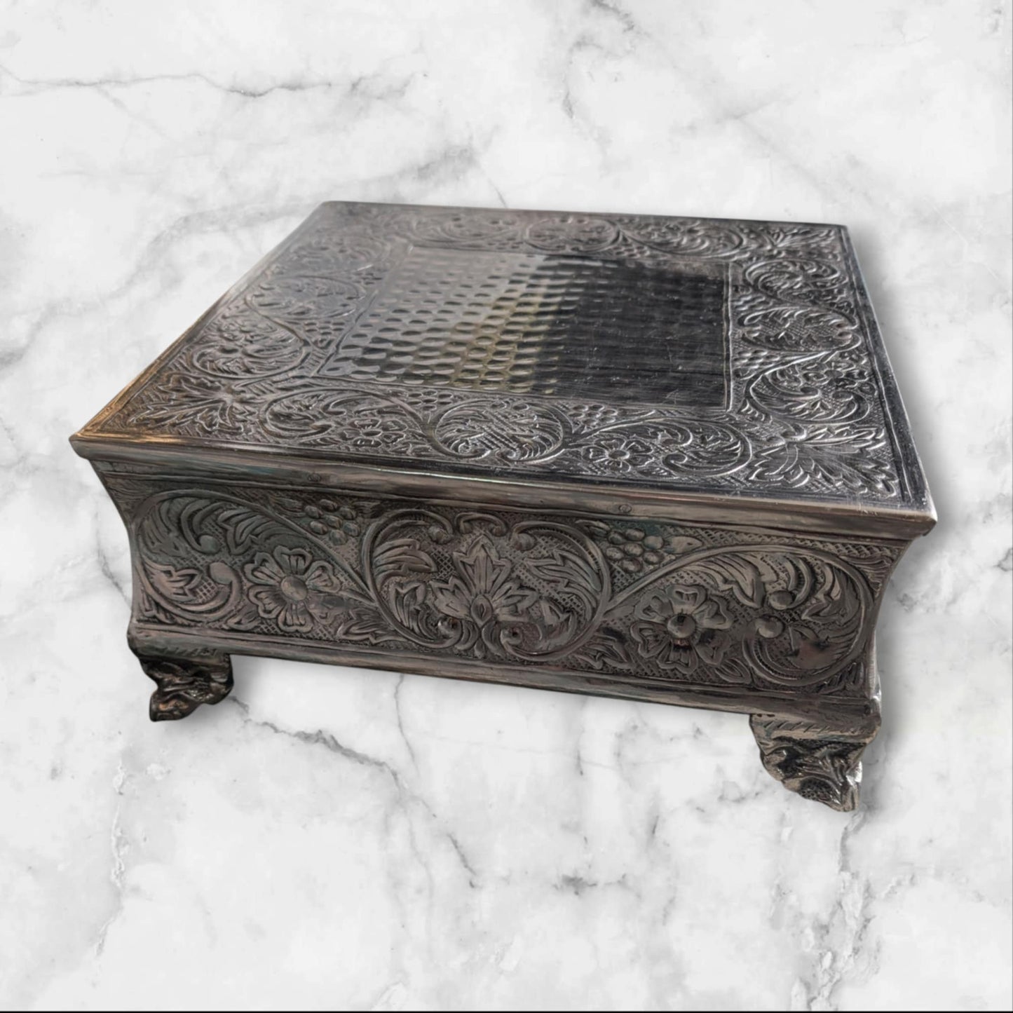 Square Metal Cake Display - Small