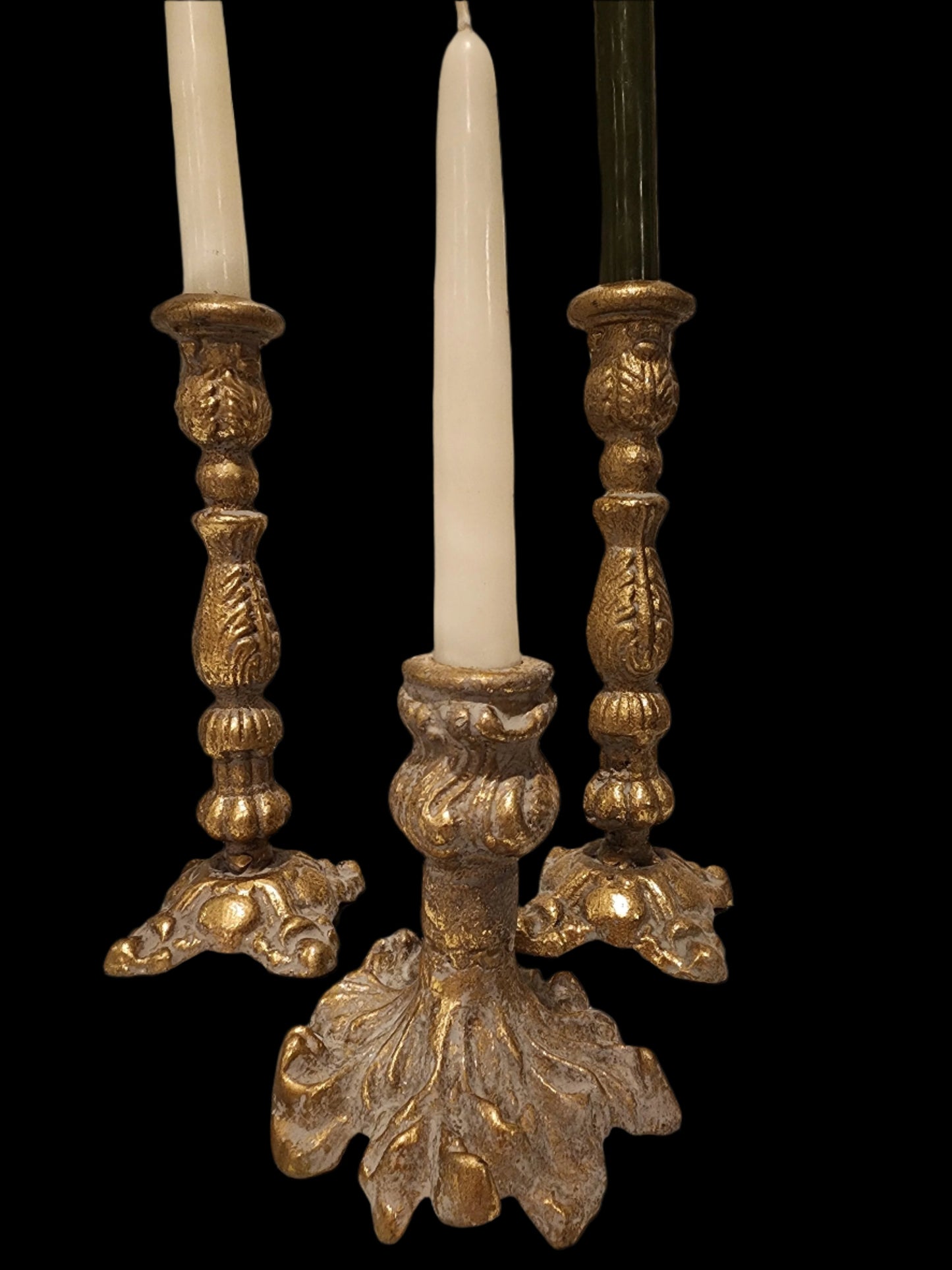 Gold Taper Candlesticks ✨ Set of 5