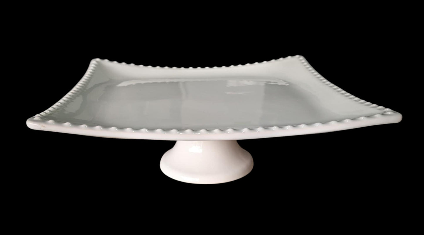Square Pedestal Serving Plates