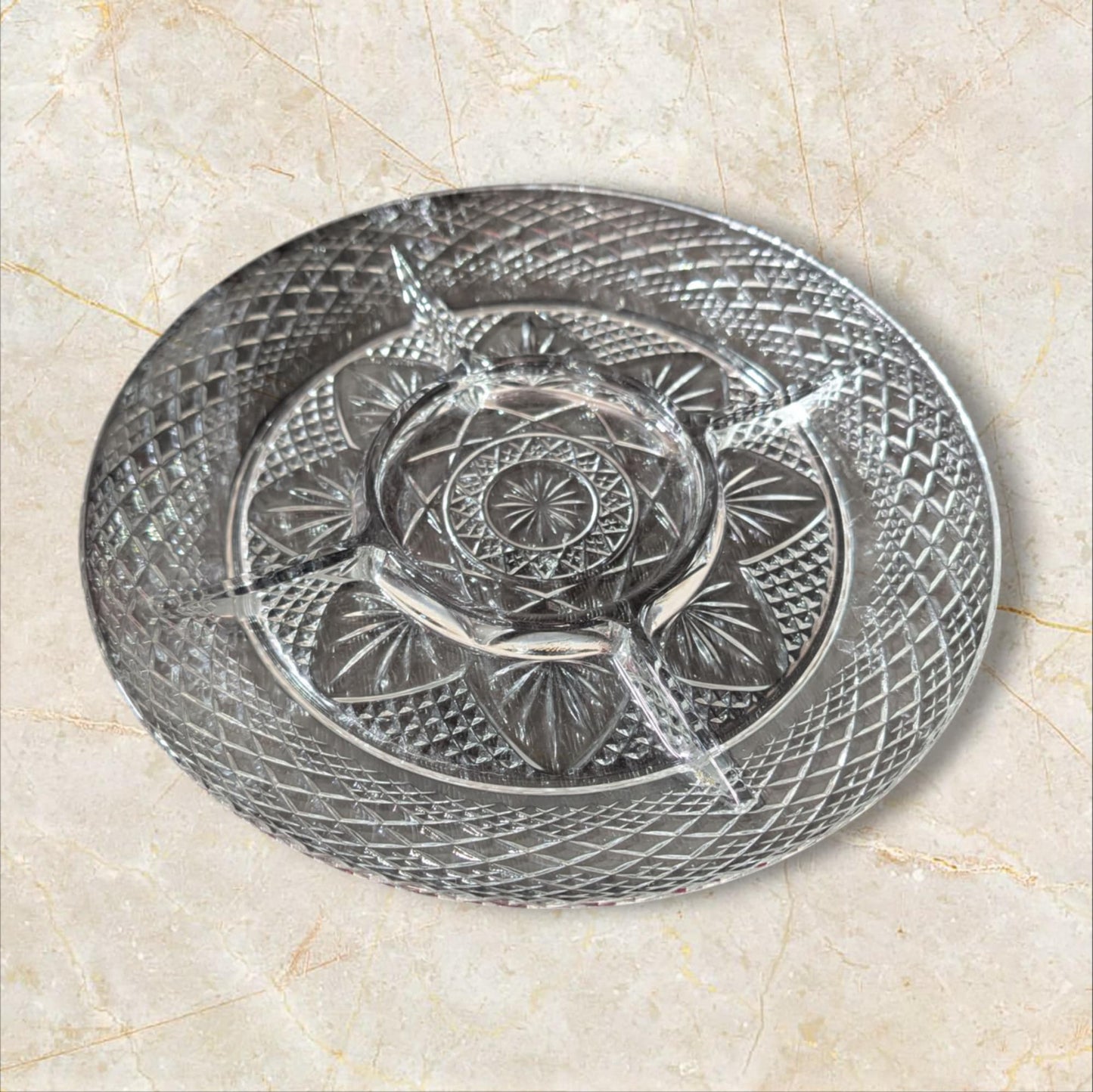 Crystal Serving Plate - Round