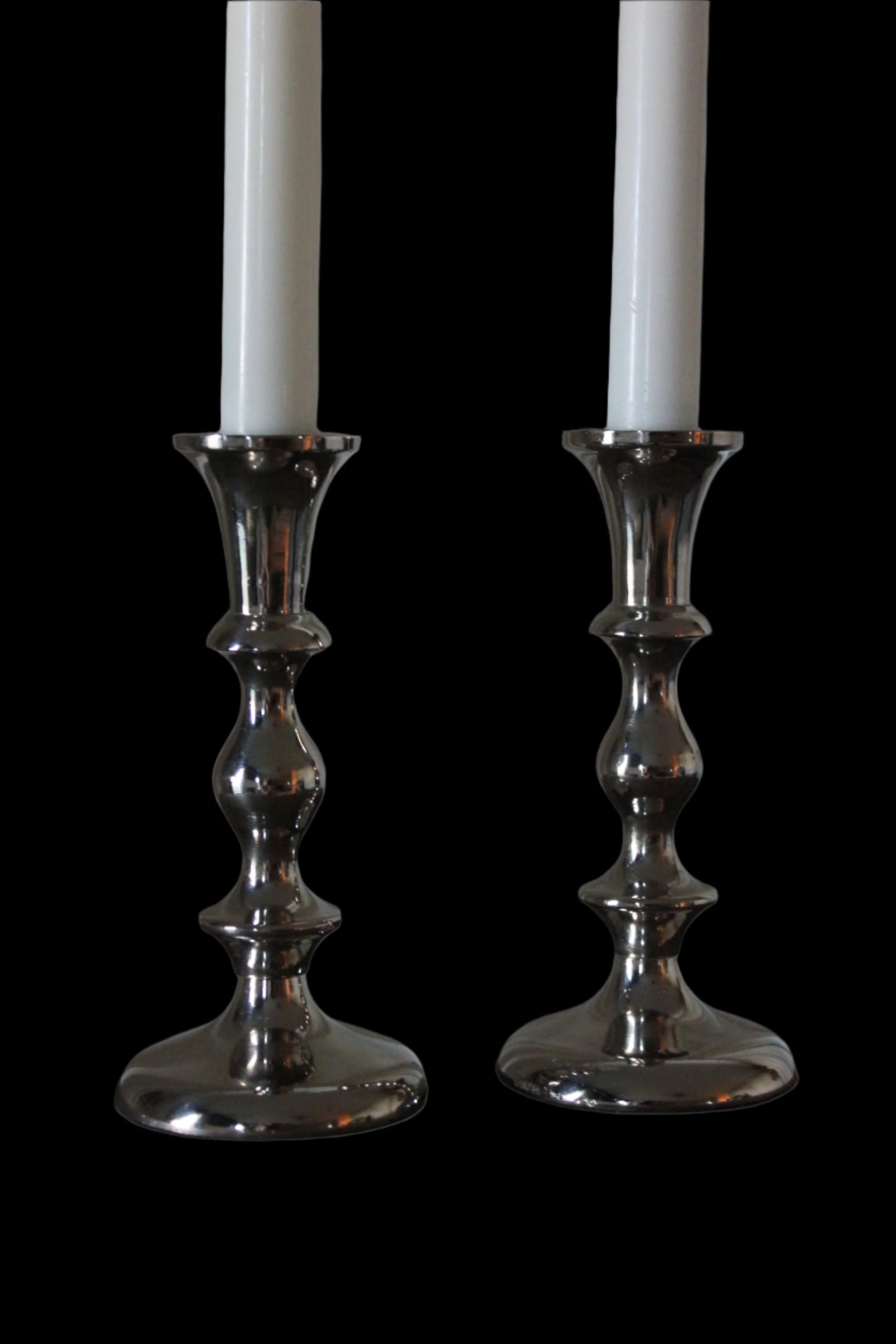 Chrome Taper Candle Holders