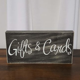 Gifts & Cards Sign - Black
