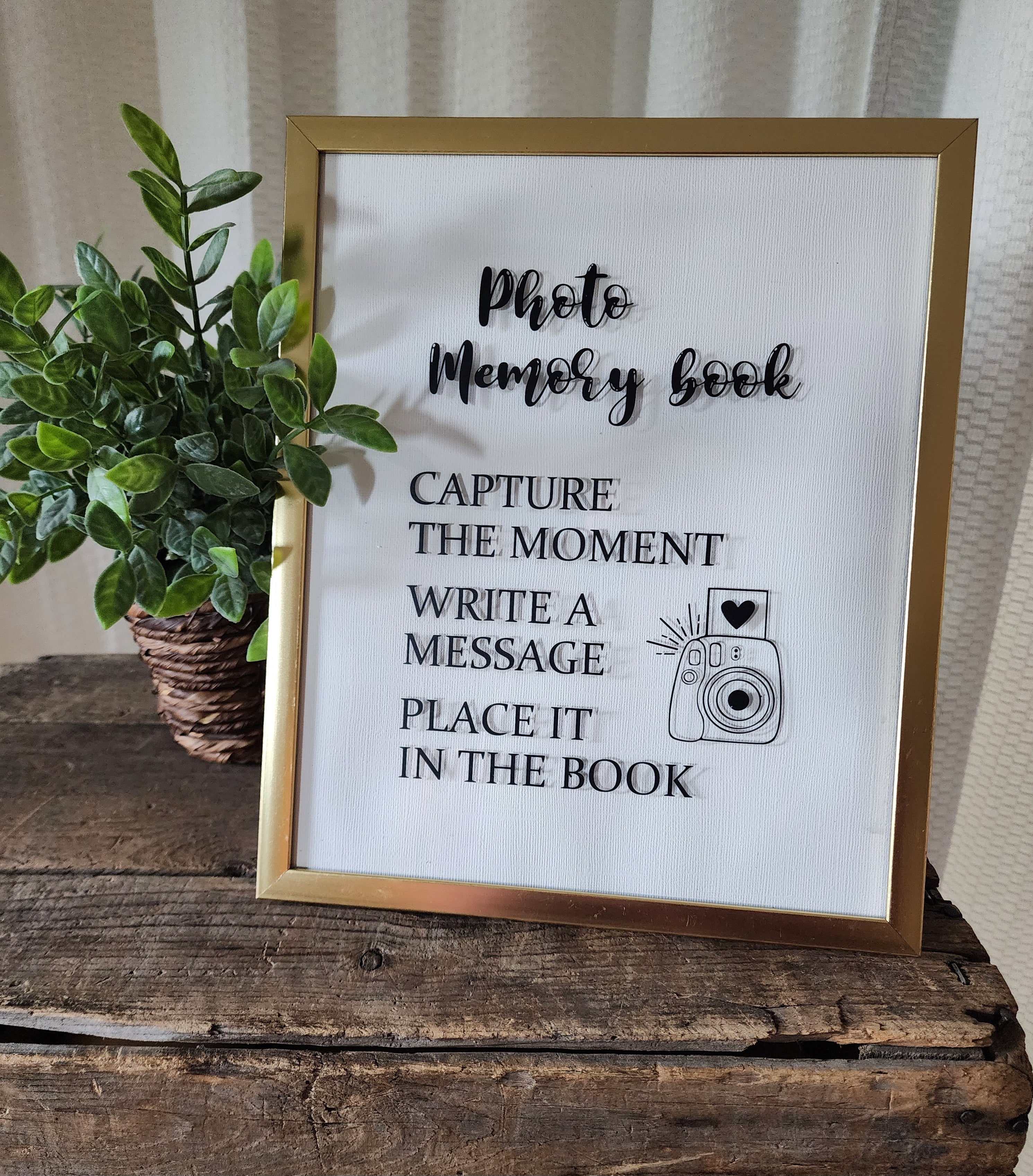 Sign This Memory Book Sign Photo Memory Book Sign – Something Borrowed Event Rentals