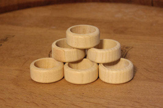 Wood Napkin Rings ✨ Set of 8