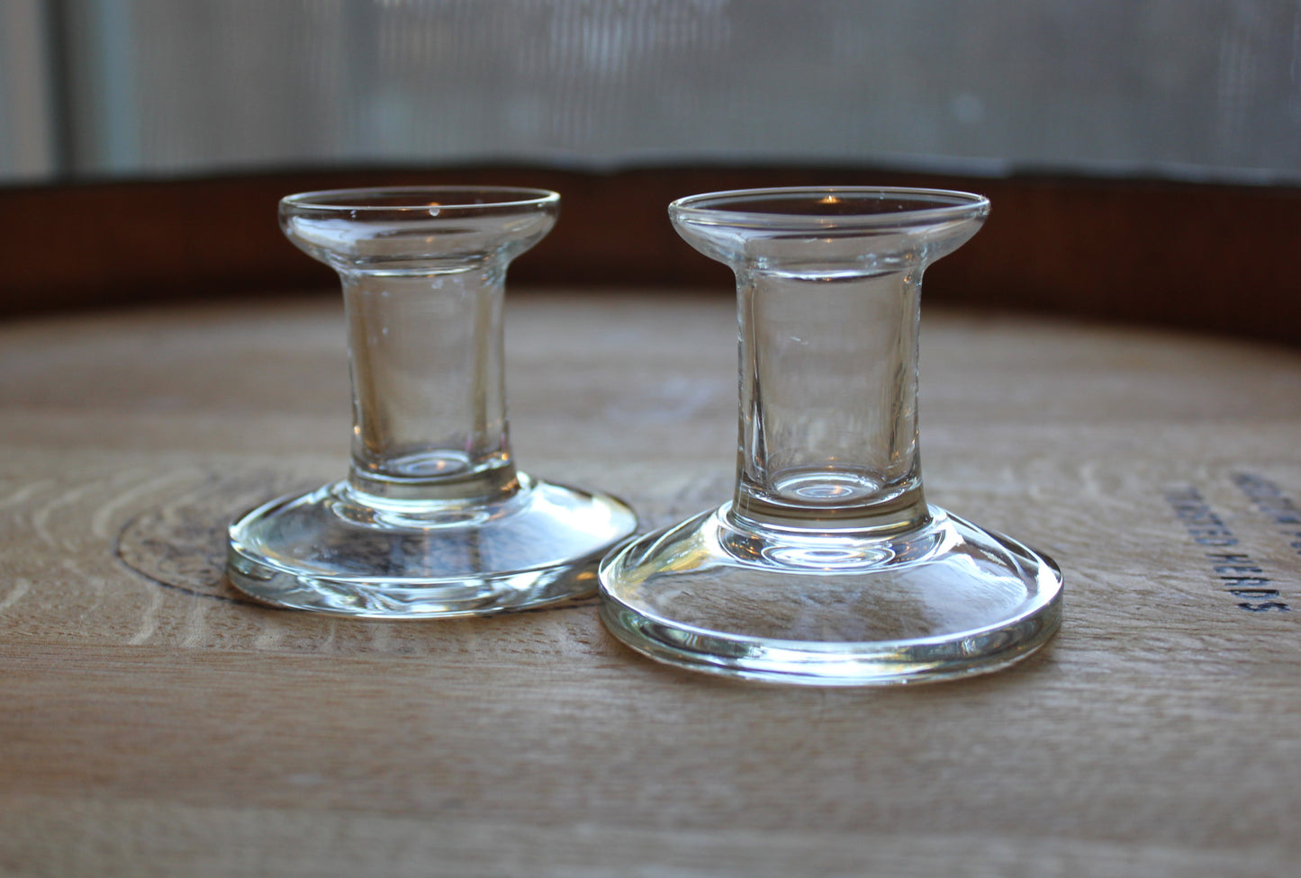 Glass Taper Candle Holders ✨ Set of 2