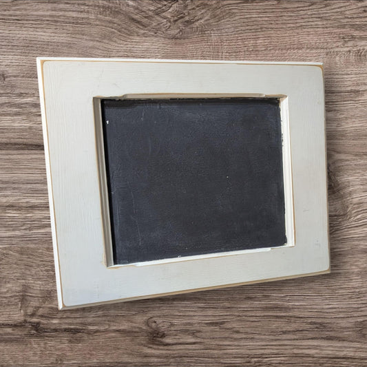 White Framed Chalkboard Sign