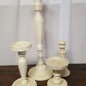 Cream Candlesticks