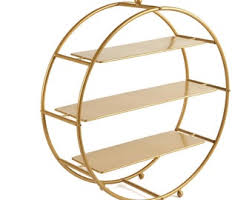 Gold Circle Tiered Stand