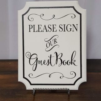 Black & White Guestbook Sign