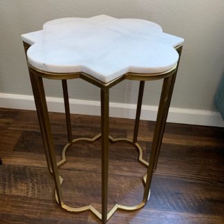Marble and Gold Side Table