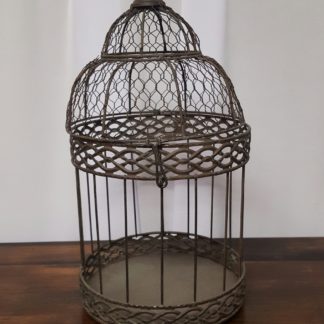 Small Brown Birdcage