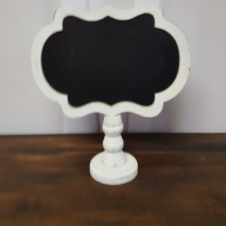 White Tabletop Chalkboard