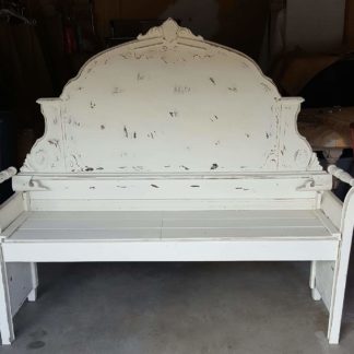 White Wood Bench