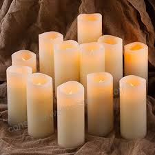 Flameless Pillar Candles - Tall