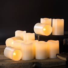 Flameless Pillar Candles - Short