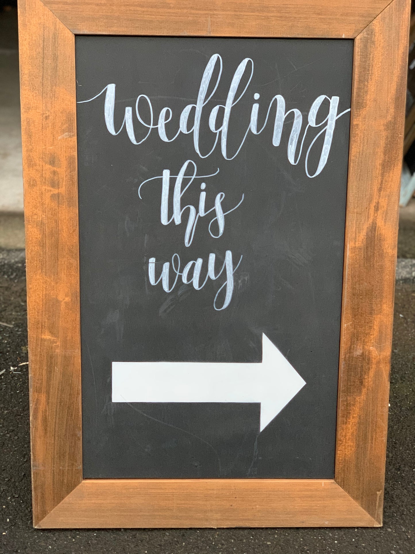 Wedding This Way Sign