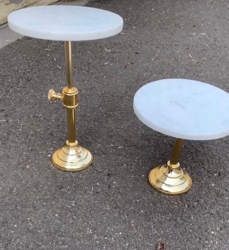 Marble and Gold Stands